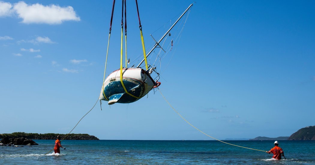 Recovering boats Virgin Islands