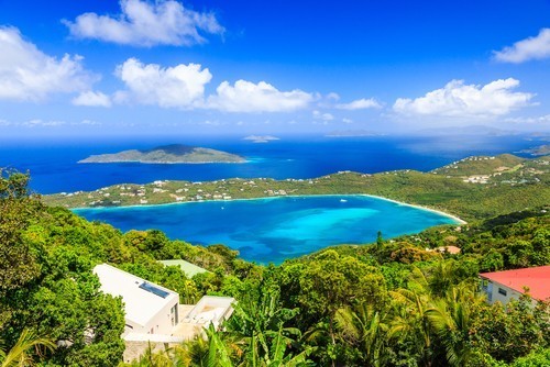 st Thomas bay on US Virgin Islands