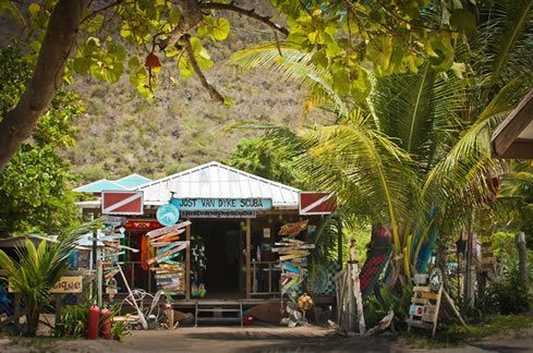 JVD scuba diving center on Jost Van Dyke