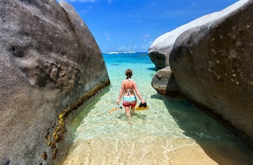 Dive snorkel Gorda Virgin Island Caribbean